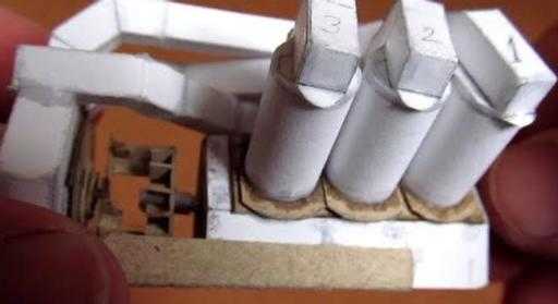 Миниатюрная рабочая модель двигателя V8 из бумаги (видео)
