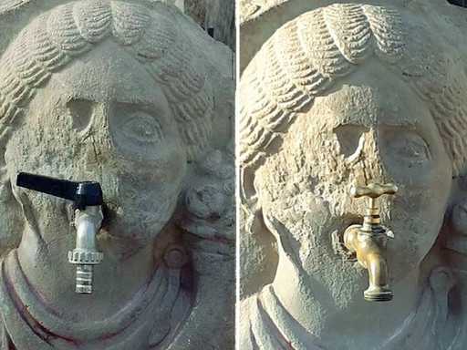 “Отремонтированный” питьевой фонтан в Помпеях породил жаркие споры