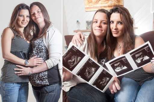 Модель-лесбиянка и ее жена одновременно забеременели от одного и того же мужчины