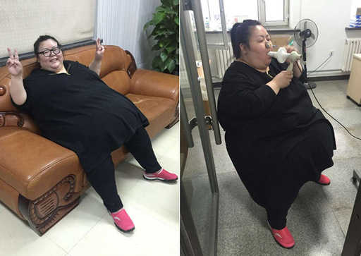 Von 150kg bis über 240 kg in 10 Jahren: Treffen Sie sich Chinas fettleibigste Frau