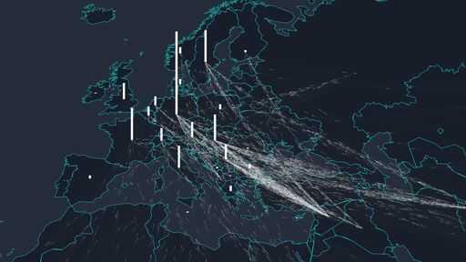El sitio finlandés Lucifife creó la visualización asombrosa de la crisis del refugiado del mundo.