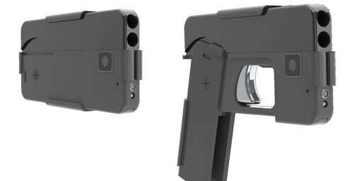 В США показали пистолет в форме смартфона
