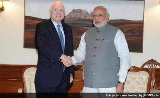 Сенатор США Джон Маккейн: Прем'єр-міністр Нарендра Моді - найсильніший індійський лідер з усіх, кого я зустрічав