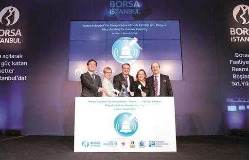 Opening Bell of Istanbul Stock Exchange Rings for Gender Equality