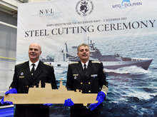 В Варне началось строительство первого из двух новых патрульных кораблей для ВМФ.