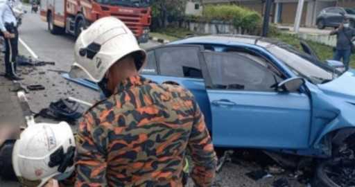 2 сингапурца попали в больницу после автокатастрофы в Джохор-Бару