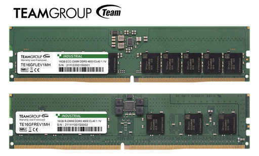TeamGroup Introduces DDR5 Memory Modules For Industrial Servers