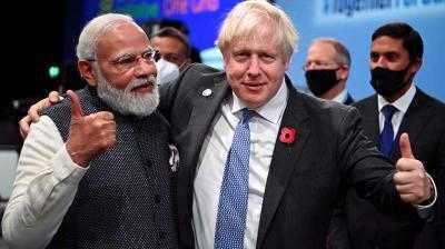 Il primo ministro britannico Boris Johnson afferma che il Regno Unito e l'India sono partner naturali