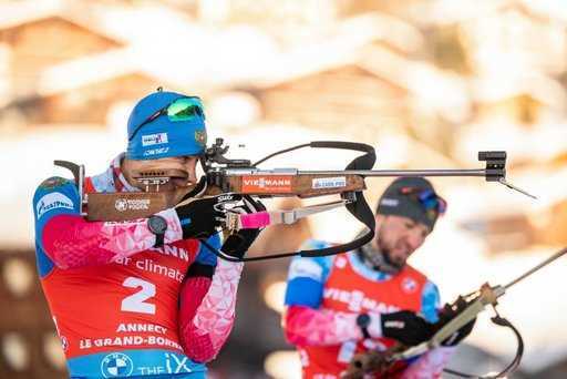 En la etapa de KM en Annecy, el biatleta Latypov se llevó la plata en sprint y persecución