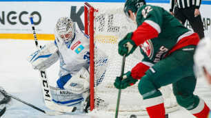 “Barys” led the score three times, but lost to “Ak Bars” with a conceded puck from his pupil