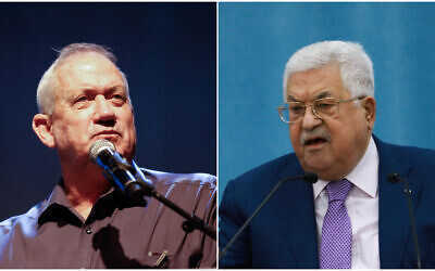 Gantz ogłasza serię gestów dla Palestyńczyków po spotkaniu z Abbas