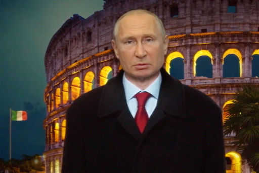 Putin gratulował Rosjanom po włosku na pierwszym kanale