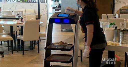 Canadá: las comidas sobre ruedas son la última tendencia a medida que el restaurante de Saskatoon contrata un servidor robótico