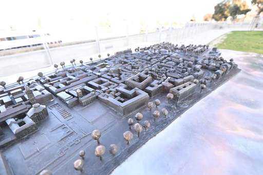 Kroatien - Zadar presenterade sin bronsmodell av staden med speciella funktioner