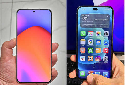 iPhone 14 Pro loses to Samsung Galaxy S22 when compared side by side: it has wider bezels and a larger notch