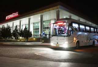 خدمة نقل السيارات الحكومية لأذربيجان في حالة محطات الحافلات في بعض المناطق