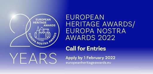 Награды European Heritage Awards / Europa Nostra Awards 2022 открыты для подачи заявок