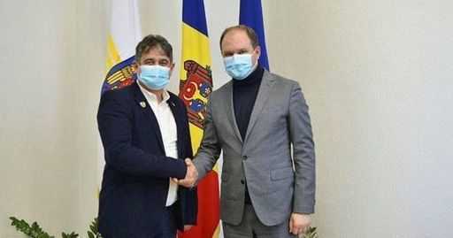 Moldova - Ion Ceban met with the Mayor of Alba Iulia Gabriel Plesu