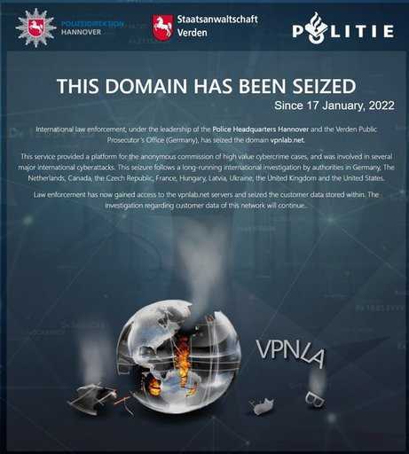 Europol i ukraińskie służby wywiadowcze zamknięte VPNLab.net