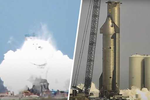 تمزق خزان وقود اختبار صاروخ المركبة الفضائية أثناء الاختبار