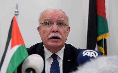 Глава МИД Палестины: подход США будет означать «похороны» для решения о создании двух государств