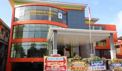 Rzuć okiem na wspaniały budynek Biblioteki Regionalnej Gunungkidul