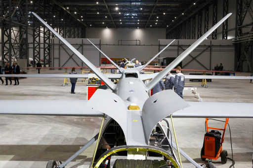 The first sample of the Orion drone with satellite communications was presented by Shoigu
