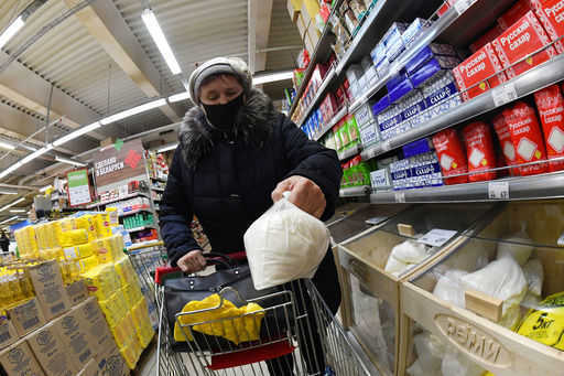 Centralbanken meddelade att ryssarnas inflationsförväntningar föll i januari