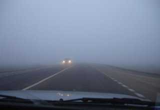 Заўтра з-за туману будзе абмежавана бачнасць на шэрагу дарог Азербайджана