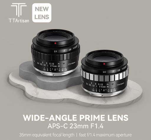 TTArtisan 23mm F1.4 lens now available in six versions