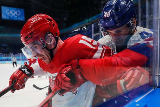 Danskarna slog sensationellt Tjeckien i den olympiska hockeyturneringen