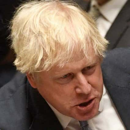 Una nuova foto mostra Johnson e una bottiglia di champagne all'evento natalizio virtuale.