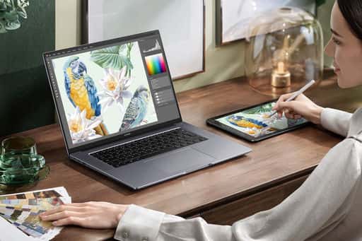 Huawei introduced a laptop with certified color reproduction