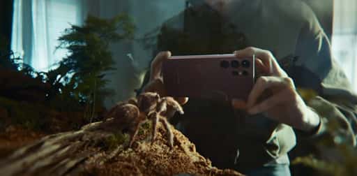 A jumping spider falls in love with the Samsung Galaxy S22 Ultra to the song Love Hurts: a promotional video for the new flagship has been published