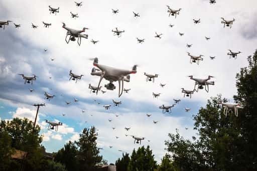Illegale gebouwen in Moskou besloten te vinden van drones