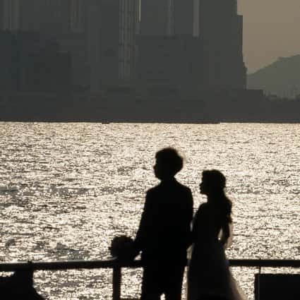 Par i Hongkong tvingades dra ner på bröllop på grund av coronakrisen