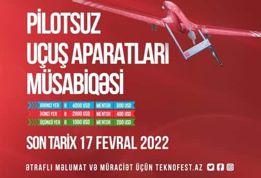De inschrijving voor de wedstrijd Onbemande luchtvaartuigen gaat verder in het kader van TEKNOFEST Azerbeidzjan