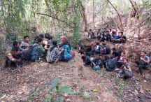 Japan - 264 illegala migranter fångade i Kanchanaburi
