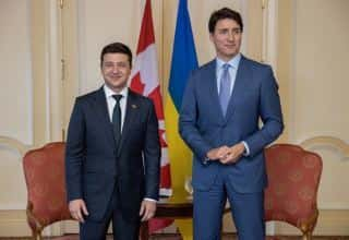 Zelenski Trudeau ilə deeskalasiya məsələsini müzakirə edib