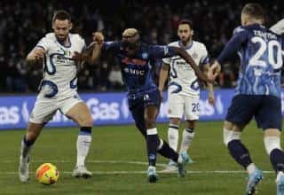 Napoli gelijkspel met Inter in wedstrijd om Italiaans voetbalkampioenschap