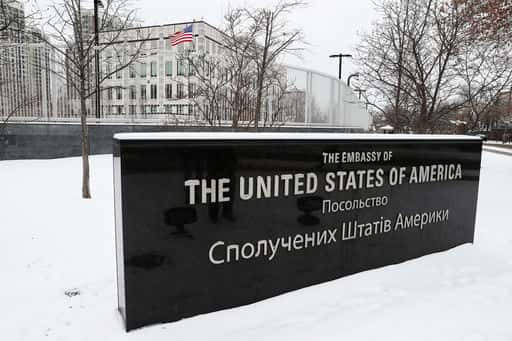 USA:s ambassad i Ukraina bekräftade evakueringen av några diplomater