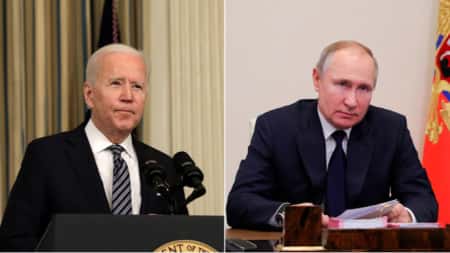 Biden en Poetin bespreken de crisis over Oekraïne