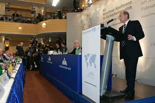 Peskov: O discurso de Putin em Munique foi um apelo para não esconder a cabeça na areia