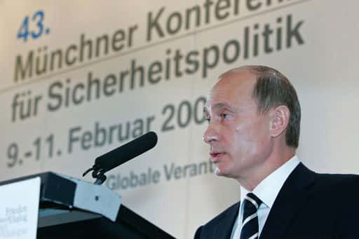 Peskov je Putinov govor na konferenci v Münchnu leta 2007 označil za revolucionarnega