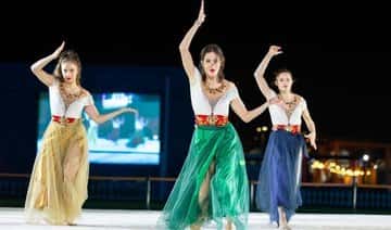 Блізкі Усход - гімнасткі Балгарыі, якія заваявалі залатыя медалі на Алімпіядзе, кідаюцца ў вочы на ​​Expo 2020 Dubai
