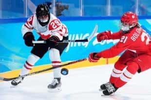 Het Russische ijshockeyteam voor heren heeft de 1/4 finale van het Olympisch toernooi bereikt