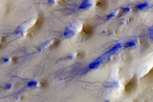 Published photos of dust devils on Mars