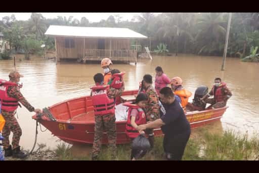 Malaysia - Familj på 5 evakuerade i Keningau