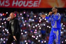 California Love: Dre, Snoop führen das Super Bowl-Set an, bei dem Eminem auf die Knie geht