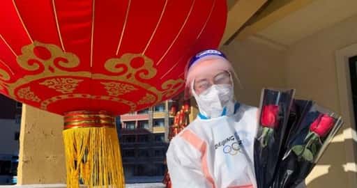 «Замкнуты цыкл» алімпійцы адзначаюць незвычайны Дзень святога Валянціна на Гульнях у Пекіне